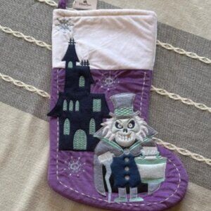 Disney Purple and White Haunted Mansion Stocking